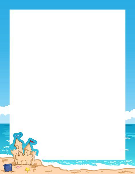 beach border clipart - Clip Art Library