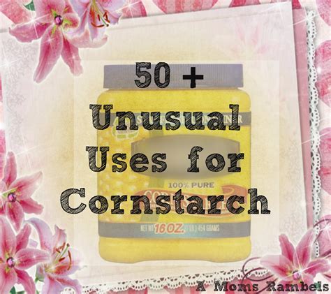 A Mom's Rambles: 50+ Unusual Uses for Cornstarch