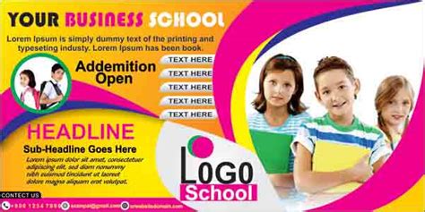 School Brochure Design Template, Photo and CDR files | Free Download ...