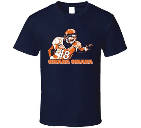 Omaha Peyton Manning Denver Mile High Football T Shirt