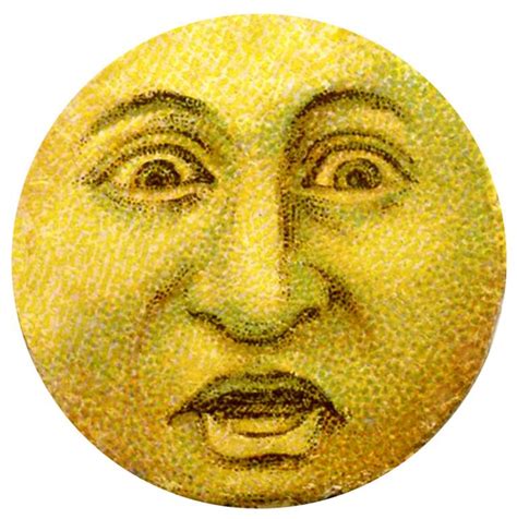 14 Man in the Moon Clipart! | Celestial art, Vintage images, Moon face