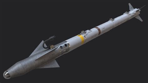 aim-9x sidewinder missile 3d model