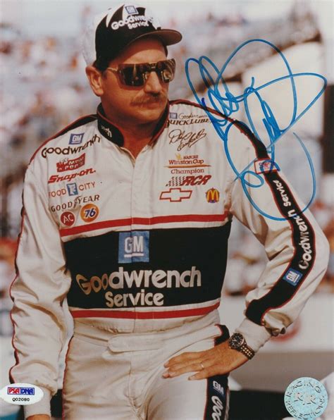 Dale Earnhardt Sr. Autographed Signed 8X10 Photo With PSA COA