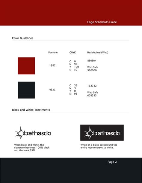 Bethesda Logo Redesign and Standards Guide on Behance