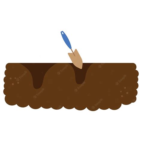 Premium Vector | Digging a hole for planting garden vector flat illustration