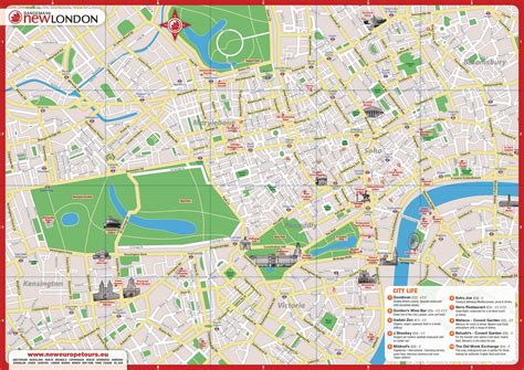 Mapa gratuito de Londres, descargar en PDF - Night Fox Tips