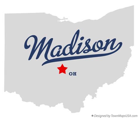 Map of Madison, Franklin County, OH, Ohio