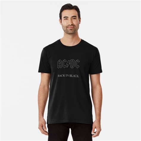 "Ac dc Back In Black Album T shirt" T-shirt by kfmrpsnz | Redbubble