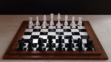 Realistic Chess Board - Blender Market