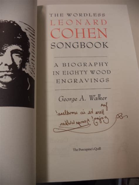 The Wordless Leonard Cohen Songbook. A Biography in Eighty Wood Engravings