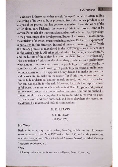 F. R. Leavis - Besides founding a quarterly review, scrutiny, which ran ...