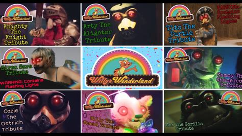 Willy’s Wonderland (2021) - All Animatronic Scenes Tribute Theme Songs ...