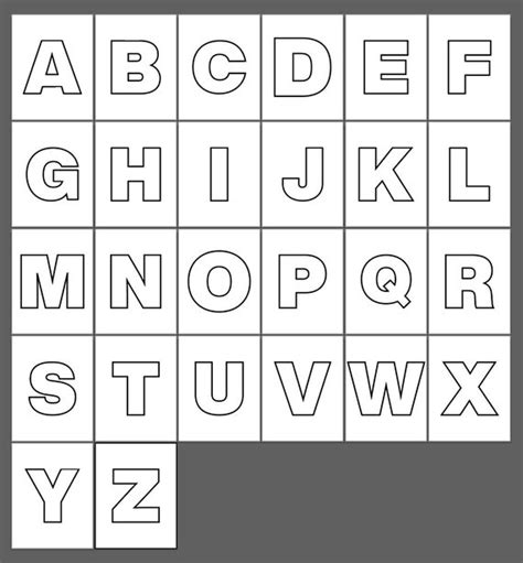 Printable Uppercase Letters. Printable Alphabet. 26 Pages. - Etsy UK