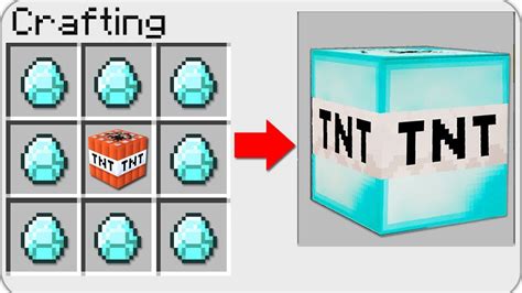 HOW TO CRAFT SUPER DIAMOND TNT in Minecraft! SECRET RECIPE *OVERPOWERED* - YouTube