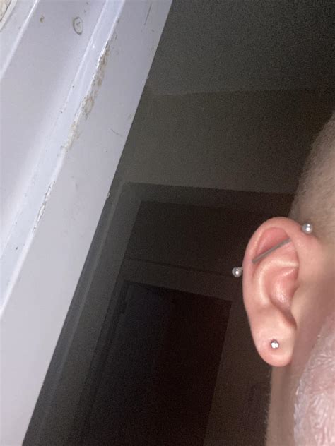 How is my industrial healing? Thanks! : r/piercing