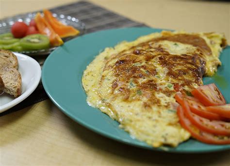 Recipe Two Cheese Ham Omelette