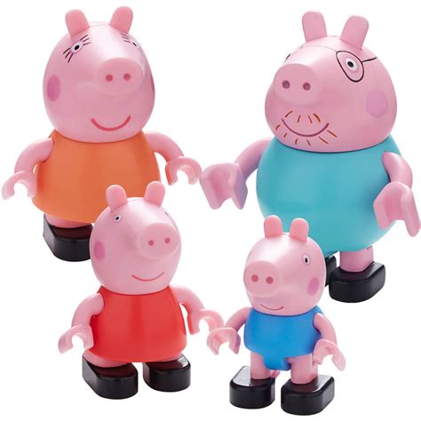 Peppa Pig Construction: Family Figure Pack Toys - Zavvi UK