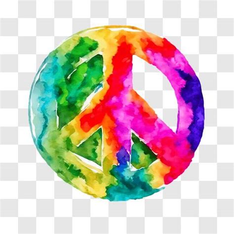 Download Colorful Peace Sign Symbol PNGs Online - Creative Fabrica