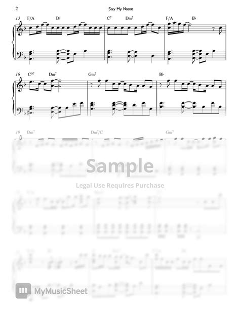 ZEROBASEONE (제로베이스원) - Say My Name (Easy Transpose) Sheets by Gloria L.