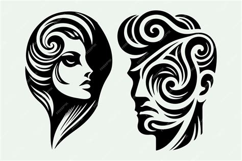 Premium Vector | Perfect hand drawing of a human face free download