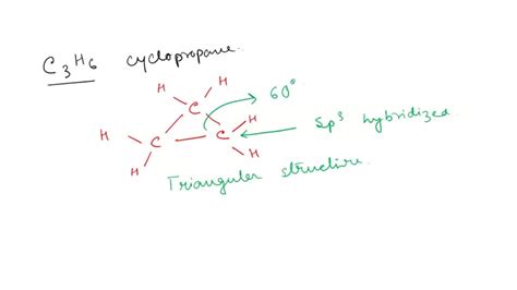 SOLVED: What is the shape of C3H6 and based on that shape, what are the ...