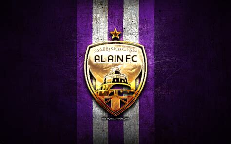 Download wallpapers Al-Ain FC, golden logo, Saudi Professional League ...