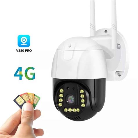 GSM 4G CCTV Camera with a SIM Card Slot 4MP, 1080p 1