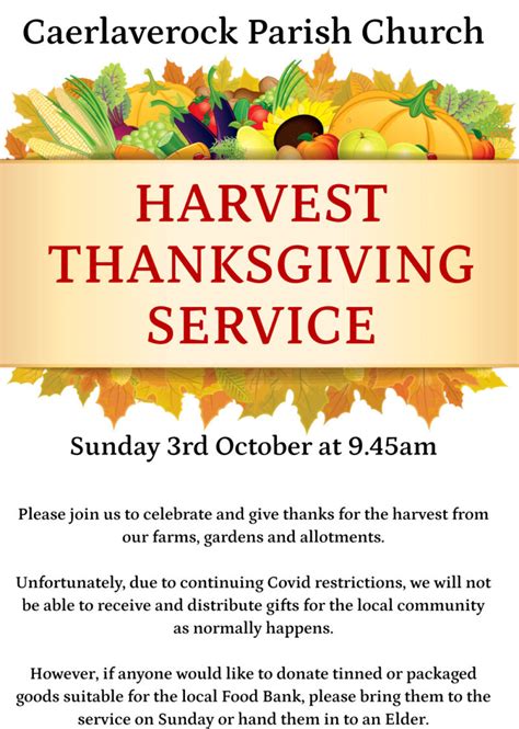 Harvest Thanksgiving Service - Caerlaverock Community Association