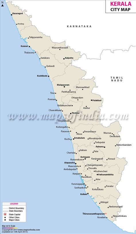 Kerala Route Map