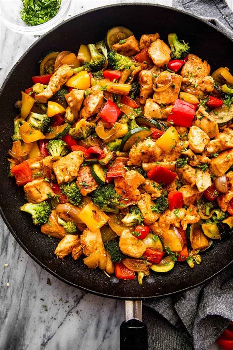 Chicken Vegetables Skillet Recipe