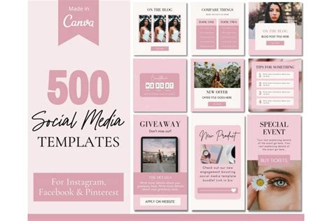 Canva Social Media Templates Instagram, Facebook & (1662280)