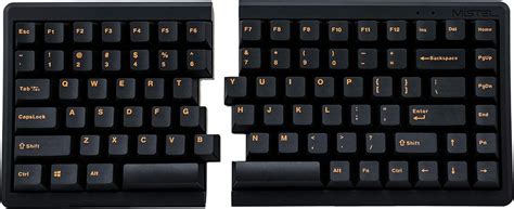 Mistel BAROCCO MD770 TKL Split Mechanical Keyboard with Cherry MX Silent Red Switch, Ergonomic ...