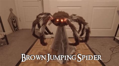 Spirit Halloween's Brown Jumping Spider Demo - YouTube