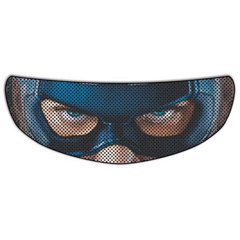 Captain America Universal Perforated Motorcycle Helmet Visor Tint ...