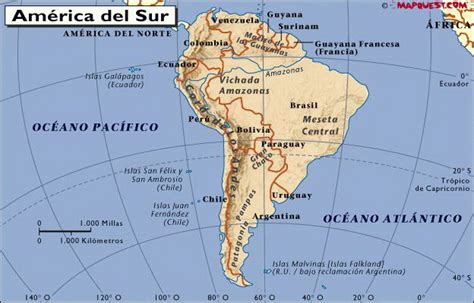 Información e imágenes con Mapas de América Político y Físico | South america, America, Medical ...