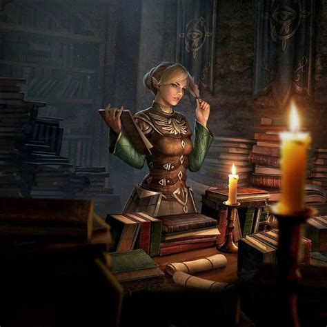 Half Elf Wizard Librarian | Foto cartoon, D&d rpg, Arte fantasia