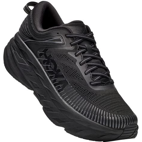 Hoka One One Men's Bondi 7 Athletic Shoes - Black | elliottsboots