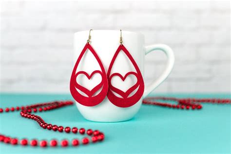 Easy DIY Valentine Earrings with a Cricut - Hey, Let's Make Stuff