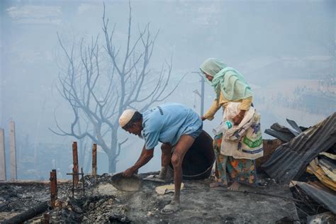 Bangladesh investigates massive fire in Rohingya refugee camp - EFE ...