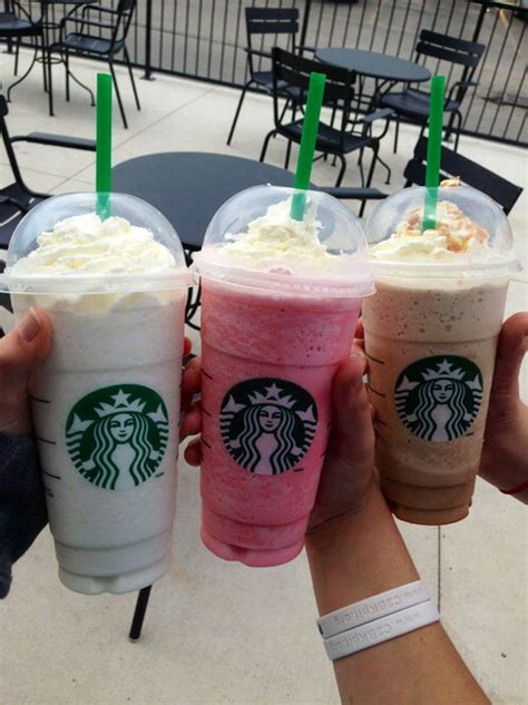 cold, milk, milkshakes, starbucks, strawberry, summer, vanilla - image ...