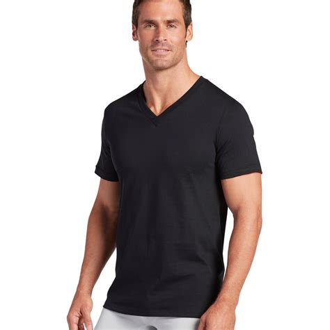 Jockey - Big & Tall Jockey 2-pk. Classic StayDry V-Neck Tees Black - Walmart.com - Walmart.com