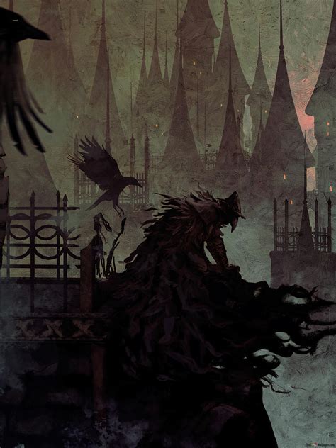 Eileen the crow from Bloodborne game 4K wallpaper download