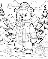 Holiday Bear Coloring Pages Images  Free Download On Freepik sketch template