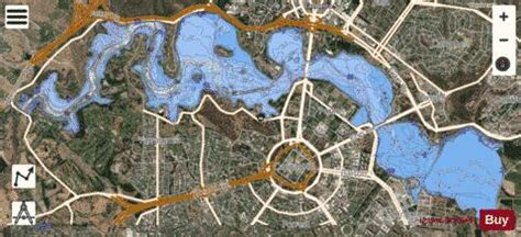 Lake Burley Griffin Fishing Map | Nautical Charts App