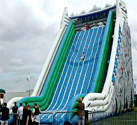 30' Inflatable Slide Combo Wet Dry Bounce House Commercial Moonwalk We ...