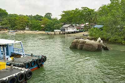 Views from the Pulau Ubin main jetty: A photograph from Pulau Ubin ...