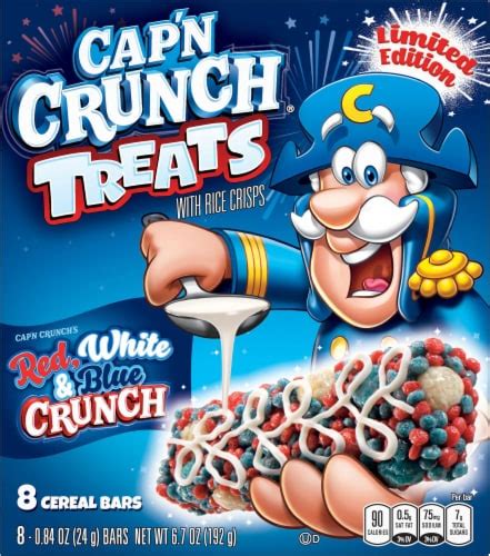 Cap'N Crunch Red White & Blue Cereal Bars, 8 ct - Kroger