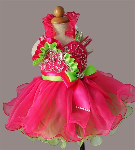 Glitz Beaded Bodice Infant/toddler/baby/kids Girl's Baby Doll Pageant Dress-in Flower Girl ...