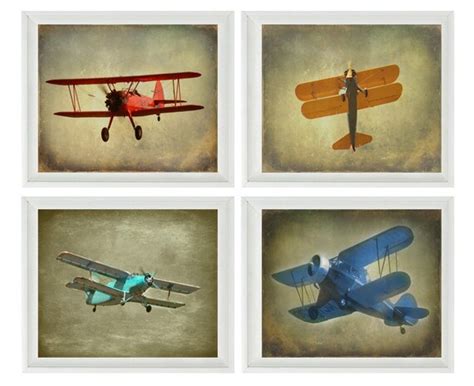 Vintage Airplane Photography Biplane Photo Airplane Nursery | Etsy