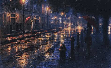 Anime City Rain Wallpapers - Top Free Anime City Rain Backgrounds ...